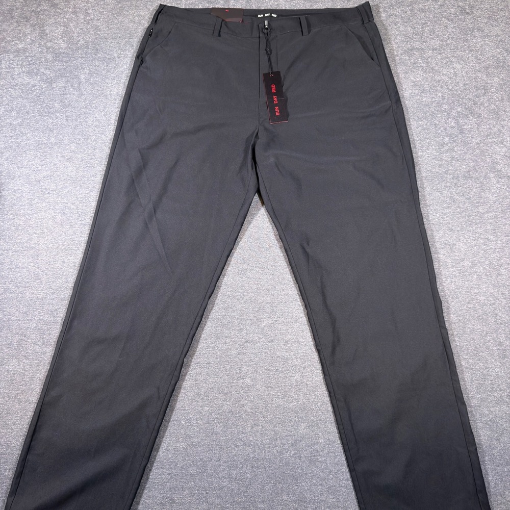 Sun Day Red Dynam Classic Pant Men 38x32 Black Tiger Woods Golf Performance